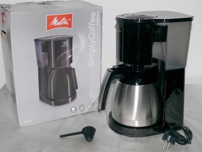 Melitta 1010-19 Simply Coffee THERM Kaffeemaschine 1050W Thermoskanne 1L Edelsta