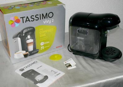Bosch TAS1402 Vivy2 XS Slim Tassimo Kapsel Kaffeemaschine 1300W 0,7L Schwarz