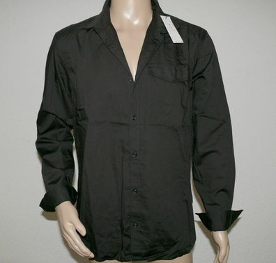 Jack & Jones 12132471 JCO Unity Pocket Herren Hemd Shirt Langarm Regular Black L