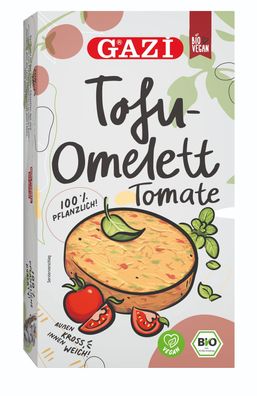 Hymor BIO Tofu Omelett "Tomate" 6x 180g vegane Fleisch-Alternative von Gazi BIO-Soja