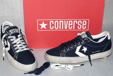 Converse 160984C PRO Leather VULC Canvas Schuhe Sneaker Boots 41 Navy Weiß Crem