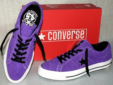 Converse 163248C ONE STAR OX Suede Leder Schuhe Sneaker Boots 45 Court Purple We
