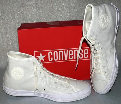 Converse 157634C ALL STAR CTAS Hi Echt Leder Schuhe Sneaker Boots 48 Natur White
