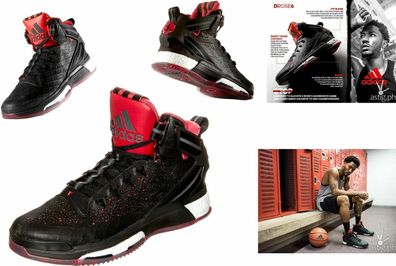 Adidas S84944 D Rose 6 Boost Sport Basketball Schuhe Boots 50 bis 55 Black Red