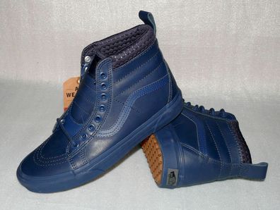 Vans SK8 HI MTE Dress Mono Herren Schuhe Leder allwetter Boots 37 43 Dk. Blau