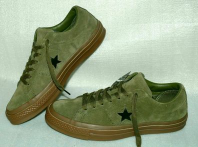 Converse 160890C ONE STAR OX Suede Leder Schuhe Design Sneaker Boots 41,5 Olive