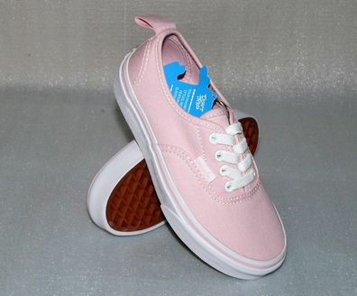 Vans Authentic Elastic Lace K'S Canvas Kinder Schuhe Sneaker 31 UK 13 Chalk Pink