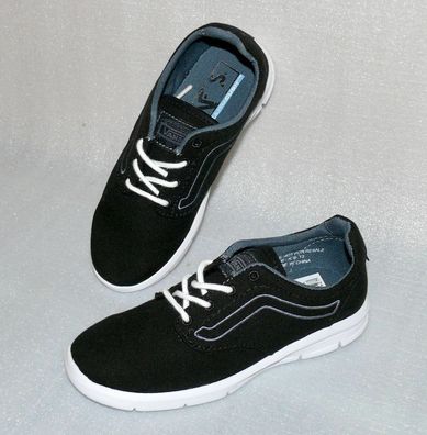 Vans ISO 1,5 Lite K'S Canvas Kinder Schuhe Freizeit Sneaker 31 UK13 Black White