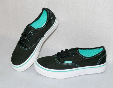 Vans Authentic Tortoise POP K'S Canvas Kinder Schuhe Sneaker 31 UK13 Black Green