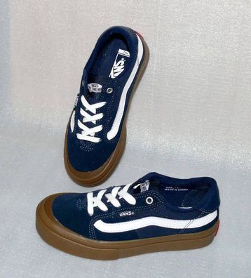 Vans Style 112 PRO Y'S Rauleder Kinder Schuhe Freizeit Sneaker Gr 31 UK13 Navy W