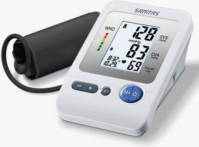 Sanitas SBM21 Blutdruckmessgerät Oberarm Umfang 22/36cm LCD Arrhythmie Puls