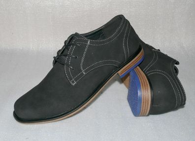 Norway Originals Herren Business Schuhe Elegante 40 - 46 Dk. Grau Schwarz