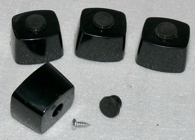Unter Stand Zusatz Fuß Füße Lautsprecher Gerät Möbel Polster Kunststoff Black N1