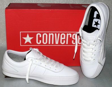 Converse 159596C ONE STAR CC PRO OX Echt Leder Schuhe Sneaker Boots 42 46,5 Weiß