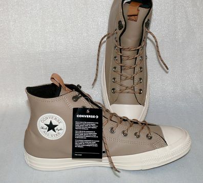 Converse 162385 CTAS Hi Echt Leder Allwetter Schuhe Sneaker Boots 45 Teak Egret