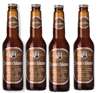 4 Flaschen Samichlaus Classic Bier Starkbier mit 14 % Alc