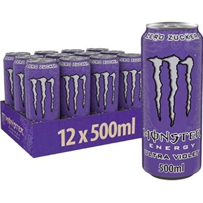 Monster Energy Ultra Violet Energy Drink 500 ml x 12 Dosen
