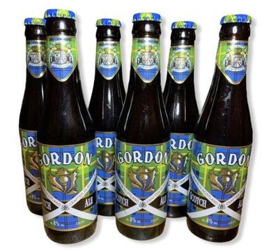 6 Flaschen Gordon Scotch Ale Beer Bier mit 8,6 %Alc. Starkbier aus Schottland