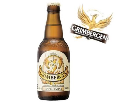 24 Flaschen Grimbergen Bier Tripel aus Belgien