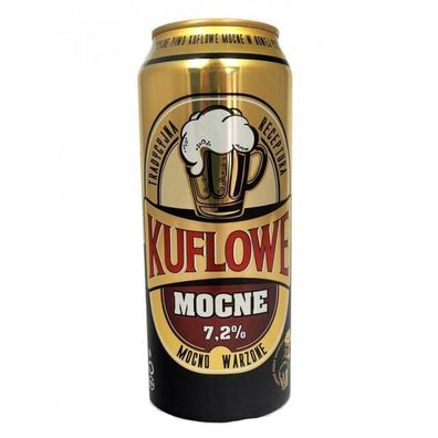 Große Dose 500ml! 12 Dosen Kuflowe Mocne Stark Bier aus Polen 7,2% Alc
