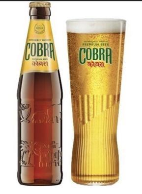 Cobra Indien Bier 12 Flaschen Beer 0,33l Flasche das leichte indische Bier