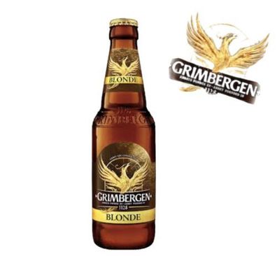 24 Flaschen Grimbergen Blonde Bier aus Belgien