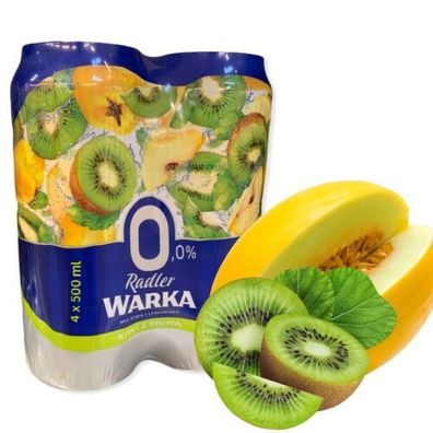 Neu! 24 Dosen Warka Radler alkoholfrei mit fruchtiger Kiwi Honigmelonen