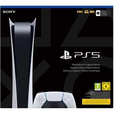 Sony PlayStation 5 Digital Edition 825GB Weiß, Schwarz