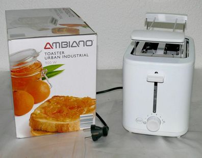 22925A0-W Urban Industrial Doppelschlitz Toaster 870W 7 Stufen Brotaufsatz Weiß