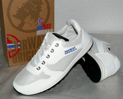 Norway Originals B371010 Low Cut Lite Mesh Schuhe Elegante Sneaker 40 45 Weiß