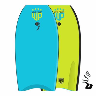 Wave Power Bodyboard Woop 42 Blau Türkis TOP Angebot by Windsports World