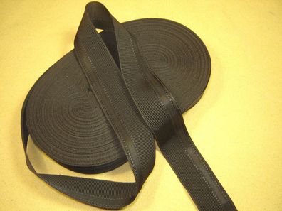 Ripsband Herren Hutband gemustert hochwertig dunkelbraun 3,4cm breit Meter RB68