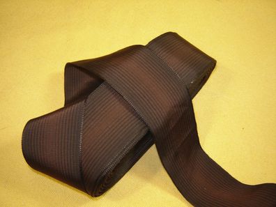Ripsband Herrenhut Hutband gestreift hochwertig schwarz bordo 4,7cm breit Meter RB57