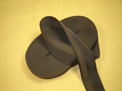 Ripsband Herren Hutband gemustert hochwertig braun 3,4cm breit Meter RB59