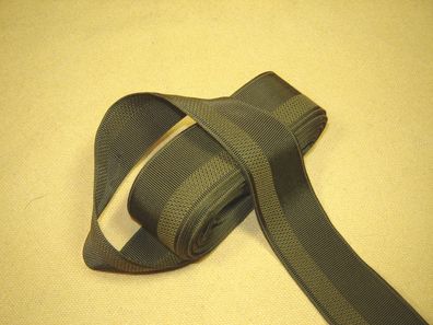 Ripsband Herren Hutband gemustert hochwertig oliv 3,4cm breit Meter RB59