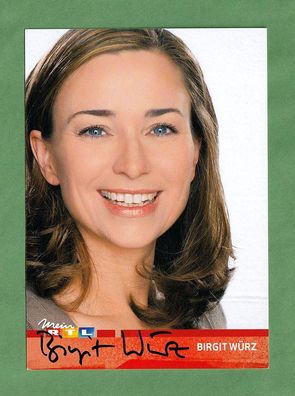 Birgit Würz( deutsche Schauspielerin) - persönlich signiert