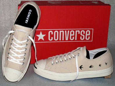 Converse 166362C JP PRO OX UP Echt Leder Schuhe Sneaker Boots 41 Natur Egret BLK