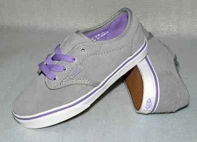 Vans Atwood LOW Z'S Rau UP Leder Schuhe Boots Sneaker Grau Purple Gr. 31 LC374