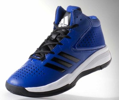 Adidas S84968 Cross EM 4 Leder Schuhe Sport Basketball Sneaker Boots 49 1/3 Blau