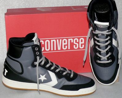 Converse 162788C Fastbreak HI Leder Schuhe Sneaker Boots 45 Black Dk. Grau Egret