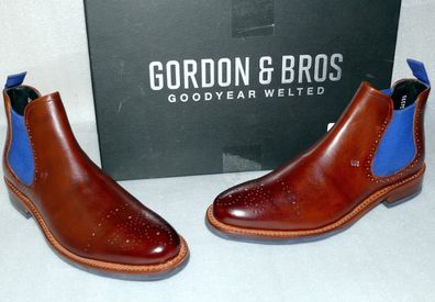 Gordon & Bros 5657-C Crust BOJAN Leder Lace UP Schuhe Business Stiefel Boots 40