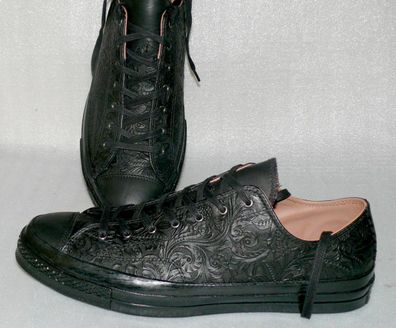 Converse 153030C ALL STAR CTAS OX Echt Leder Schuhe Sneaker Boots 45 Black Camel