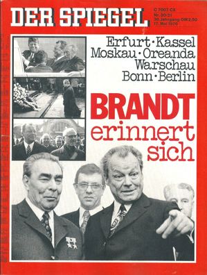 Der Spiegel Nr. 20/21 / 1976 Brand erinnert sich. Erfurt - Kassel - Moskau - Oreanda