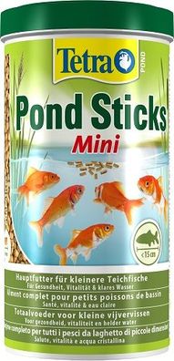 Tetra Pond Sticks Mini Fischfutter für kleinere Gartenteichfische 1 Liter