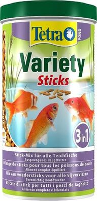 Tetra Pond Variety Sticks Fischfutter Hauptfutter für Teichfische 1 Liter