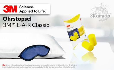 3M EAR Classic,250 Paare, gelb, SNR = 28 dB, Gehörschutzstöpsel