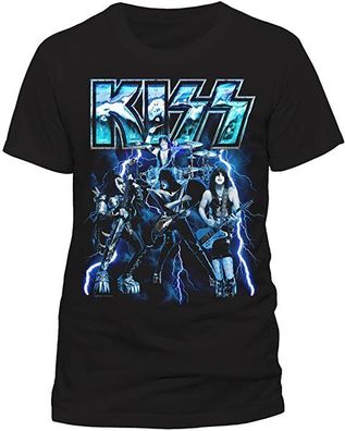Kiss - Lightning Metal T-Shirt (Unisex)