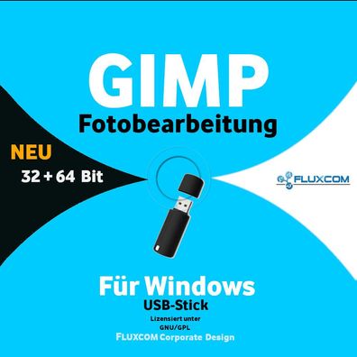 GIMP 2.10.32 USB - Digitale Bild Foto Bearbeitung Grafik Editor Windows 7-8-10-11
