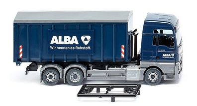 Wiking 067204 - MAN TGX Euro 6/ Meiller Abrollcontainer - ALBA. 1:87