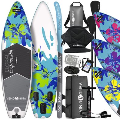 SUP Stand Up Paddle Surf Board mit Sitz aufblasbar Paddling Paddelboard 305 cm